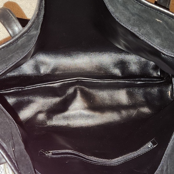 70s Kilim Leather Tote Carpetbag - Picture 5 of 12